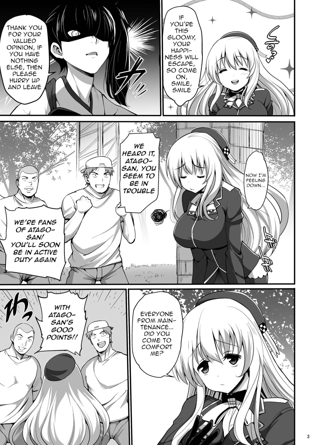 Hentai Manga Comic-Divinely-Breasted Atago's Bitch Orgy-Read-3